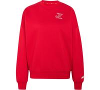 adidas 3-Streifen Studio Fleece Sweatshirt Damen KR0395 - better scarlet S