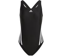 adidas 3 STREIFEN SWIMSUIT Damen Badeanzug schwarz/weiß, 46