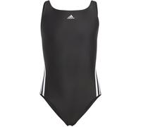 adidas 3 Streifen SWIMSUIT Kinder Badeanzug schwarz/weiß, 140