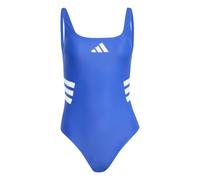 adidas 3-Streifen U-back Badeanzug, Farbe Blau, Größe M