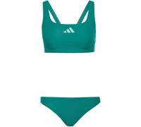 Adidas 3 Stripes V-back Bikini Grün 36 Frau