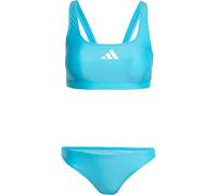 adidas - 3-Streifen V-Back Bikini Damen lucid cyan