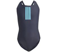 adidas 3-Streifen V-Back Damen Badeanzug, blau, Gr. 36
