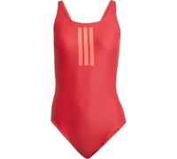 Badeanzug ADIDAS PERFORMANCE "3S MID SUIT", Damen, Gr. 44, N-Gr, rot (pure ruby, lucid rot), Obermaterial: 78% Polyamid, 22% Elasthan, Badeanzüge Badeanzug, sportlicher Schnitt, stretchiges, chlorresi