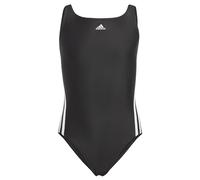Adidas MÃ€dchen 3-Streifen Swimsuit Badeanzug schwarz-weiÃ 128