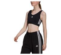 adidas Damen Trainingstop Essentials 3-Stripes Crop Top GS1343 L Black/White