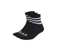 adidas 3-Streifen Cushioned Sportswear Mid-Cut Socken, 3 Paar 34-36 Black / White Unisex (Herstellerartikelnummer: IC1317-0003)