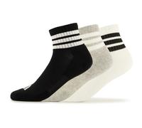 adidas - 3-Stripes Essential Concept Mid 3-Pack - Multifunktionssocken, Gr. 40-42, schwarz (MediumGreyHeather/White/Black)