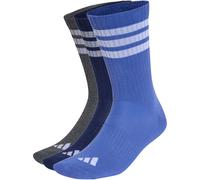 adidas 3-Stripes Essentials Crew 3-Pack Socken 46 - 48 Blau/Grau/Marineblau