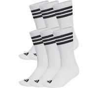 Adidas 3 Stripes Essentials Cushioned Crew 6 Pair Pack Socken, weiß XS