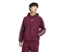 Kapuzensweatshirt ADIDAS SPORTSWEAR "ESSENTIALS 3-STREIFEN FLEECE-HOODIE", Herren, Gr. XL, rot (team maroon 2, slate), Obermaterial: 70% Baumwolle, 30% Polyester, normal, Rundhals, angesetztes Bündche