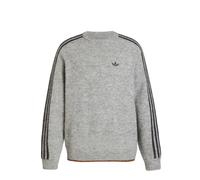 Adidas 3-Stripes Fluffy Knit Crew Sweatshirt L / Medium Grey Heather