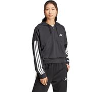 adidas 3-Stripes Half Zip Hoodie Damen 2XL Schwarz