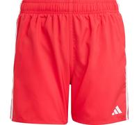 Adidas Jungen Badeshorts 3‑Streifen Rot 5-6 Jahre