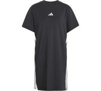 ESSENTIALS 3-STREIFEN-T-SHIRT-KLEID Black / White S