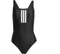 Adidas Damen 3 Stripes V-Back Swimsuit, Black/White, 34