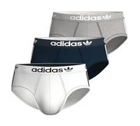 ADIDAS - 3 Stück Herren Slips Baumwolle Flex 3 Streifen, grau, S