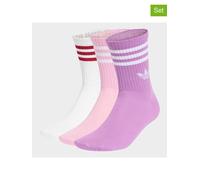 adidas 3er-Set: Socken in Lila - Größe L | Herrensocken