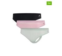adidas Damen Thong (3PK) -Sport Active Light Flex-Packaged Panties G-String, 901 Assorted, XXL (3er Pack)