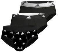 adidas 3P Active Flex Cotton Brief CL1 Schwarz/Weiß Baumwolle Medium Herren