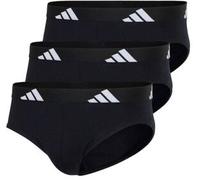 adidas Herren Slip, 3er Pack - Briefs, Active Flex Cotton, Logo, einfarbig Schwarz XL