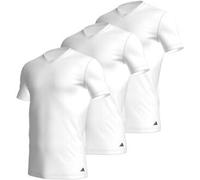 adidas 3P Active Flex Cotton V-Neck T-Shirt Weiß Baumwolle Small Herren