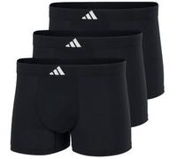 adidas Herren Boxershorts, 3er Pack - Active Micro Tech, Trunks, Logo, einfarbig Schwarz XL