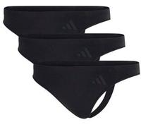 adidas 3P Sport Active Seamless Low Rise Thongs Schwarz Polyamid XX-Large Damen