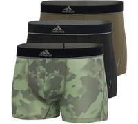 adidas 3P Sport Trunk Schwarz/Grün Polyester Medium Herren