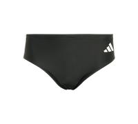 Adidas Men's 3 Stripes Swim Trunks, Black/White, S-M