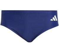 adidas Men's 3 Stripes Swim Trunks, Dark Blue/White, 34