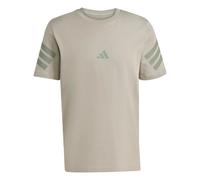 adidas 3Stripes Regular T-Shirt Herren-beige in beige, Größe: S