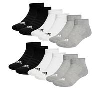 adidas 6 Paar Herren Damen Unisex Casual Socken T SPW Low Sneaker, Farbe:Mehrfarbig, Größe:43-45, Artikel:-black/white/grey