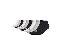 adidas 6 Paar Sportswear Low Cut Sneaker Socken Unisex Kurzsocke, Farbe:White/Grey Heather/Black, Socken & Strümpfe:49-51