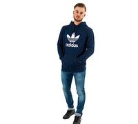 Adidas Adicolor Classics Trefoil Hoodie HK5298, Mens Sweatshirt, Navy, L EU