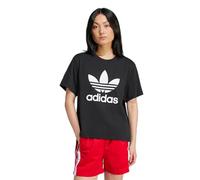 adidas Adicolor Trefoil Boxy Damen T-Shirt, schwarzes, M