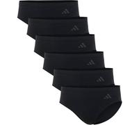 ADIDAS adidas Damen Slips, 6er Pack - Sport Active Seamless, Hipster, Unterwäsche, Logo, einfarbig (TB_4A0704-6P) M Schwarz