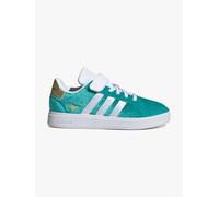 adidas Disney Jasmine Grand Court 2.0 Schuh Kids Pure Teal / Cloud White / Gold Metallic 29