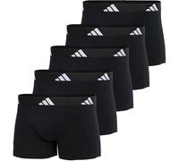 Adidas Herren Boxershorts Trunks Active Flex Cotton, 5er Pack, Logo, Schwarz, Größe M