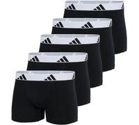 ADIDAS adidas Herren Boxershorts, 5er Pack - Trunks, Active Flex Cotton, Logo (4AM019) S Schwarz/Weiß