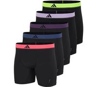 ADIDAS adidas Herren Boxershorts, 5er Pack - Trunks, Active Micro Flex, Logo, einfarbig (4AM044) M Schwarz