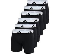 Boxershorts ADIDAS ORIGINALS "Boxershort Boxer Briefs Active Flex Cotton 6er Pack", Herren, Gr. XL, bunt (schwarz, weiß), Obermaterial: 95% Baumwolle CO. 5% Elasthan EL., Unterhosen (41389016-XL) schw
