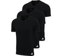 Adidas Herren T-Shirt V-Neck Shirt - Active Core Cotton - 3er-Pack Schwarz XL