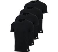 ADIDAS adidas Herren T-Shirt, 4er Pack - Crew Neck Shirt, Active Flex Cotton, einfarbig (TB_4AM016-4P) XL Schwarz