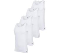 ADIDAS adidas Herren Unterhemden, 4er Pack - Tank Top, Active Flex Cotton, ärmellos, einfarbig (TB_4AM018-4P) S Weiß