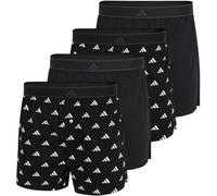 ADIDAS adidas Herren Web-Boxershorts, 4er Pack - Woven Boxer, Shorts, Webware, Baumwolle (TB_4AM013-4P) M Schwarz/Weiß