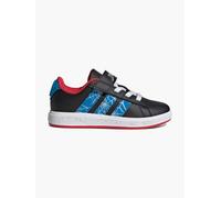 adidas Unisex Kids Marvel Spider-Man Grand Court Schuhe für Kinder Core Black/Bright Blue/Pure Ruby 38