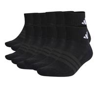 ADIDAS adidas Unisex Quarter Socken, 12er Pack - Cushioned Essentials Ankle Socks, Logo, gepolstert, einfarbig (TB_SX149-12P) 43-45 Schwarz