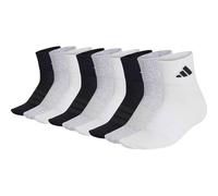 ADIDAS adidas Unisex Quarter Socken, 9er Pack - Thin & Light Sportswear Ankle Socks, Logo, einfarbig (TB_WH755-9P) 43-45 Schwarz/Grau/Weiß