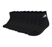 ADIDAS adidas Unisex Quarter Socken, 9er Pack - Thin & Light Sportswear Ankle Socks, Logo, einfarbig (TB_WH755-9P) 40-42 Schwarz